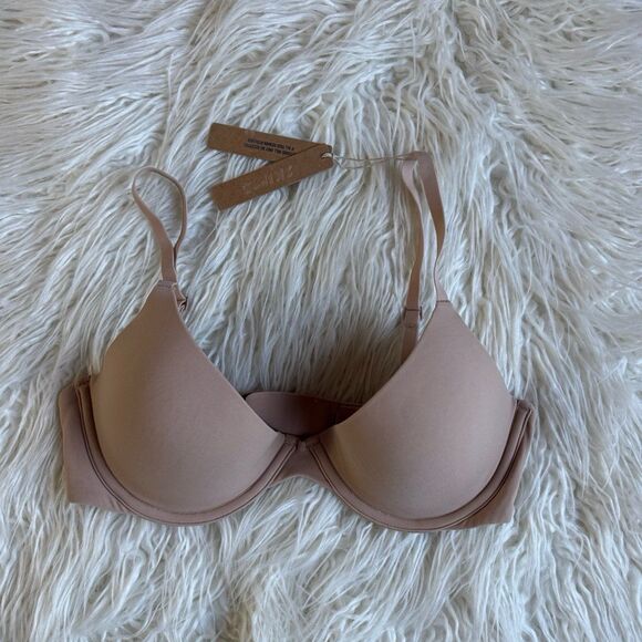 Skims Fits Everybody Scoop Plunge Bra Clay Size 34C - Picture 1 of 7